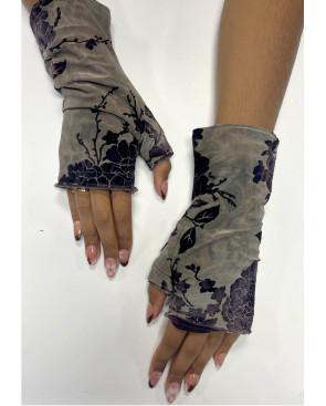 mitaines-reversible-BOUQUET-oranger-velours-mauve-lilas