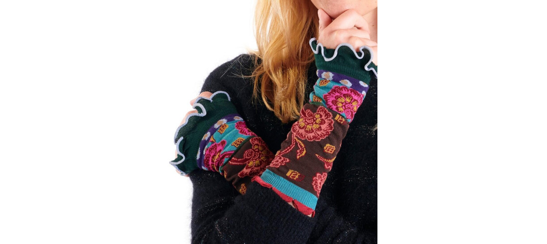 Mitaines Dub et Drino Fleurs Dye