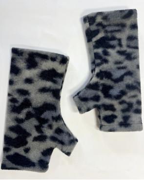 mitaines-polaire-Léopard-tendance-gris