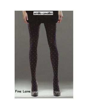  Collant Emilio Cavallini fine laine Pumetis détails