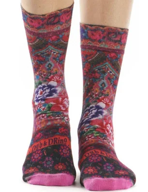 Jolies chaussettes en bambou Dub et Drino Rouge tapis persan