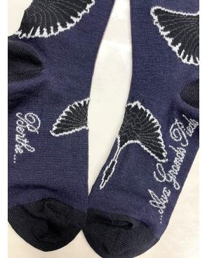 Chaussettes Berthe aux Grands Pieds Laine Cygnes Noires
