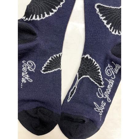 Chaussettes Berthe aux Grands Pieds Laine Cygnes Noires