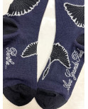 Chaussettes Berthe aux Grands Pieds Laine Cygnes Noires