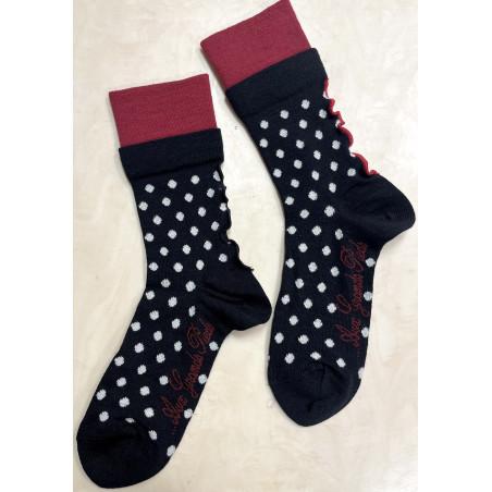 Chaussettes Berthe aux Grands Pieds Laine Polka Dots