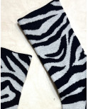 Chaussettes Berthe aux Grands Pieds Laine zèbre