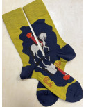 Chaussettes Berthe aux grands Pieds laine Homme la cavalière rousse