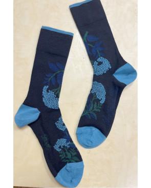 chaussettes-homme-Berthe-aux-grands-pieds-Hortensias-bleus