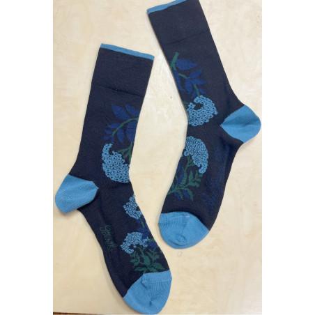 chaussettes-homme-Berthe-aux-grands-pieds-Hortensias-bleus