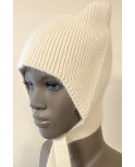 Bonnet de Loup Angora ivoire