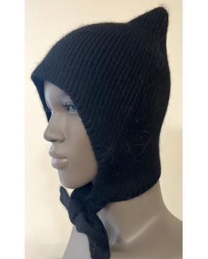 bonnet-de-loup-laine-angora-cordon-noir-3-quarts