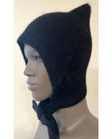 Bonnet de Loup Angora Noir