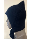 Bonnet de Loup Angora Noir