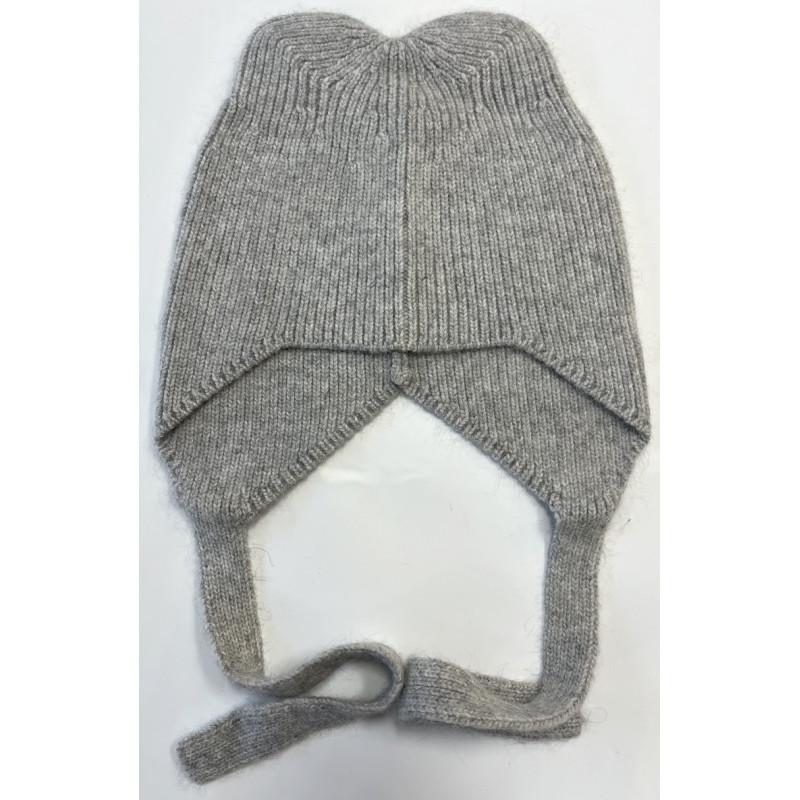 Bonnet de Loup Angora Gris clair