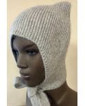 Bonnet de Loup Angora Gris clair