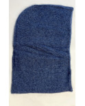Bonnet Capuche Bleu Jeans Laine Angora Caprices