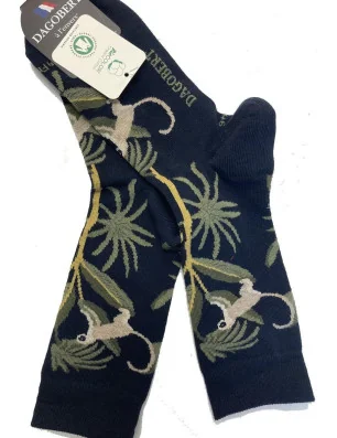 Chaussettes  Made in France Dagobert à l'envers Savane Coton bio