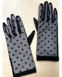 Gants tulle plumetis Chic noir