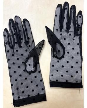 Gants tulle plumetis Chic noir