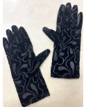 Gants Velvet dévoré Feuillus noirs