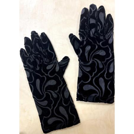 Gants Velvet dévoré Feuillus noirs