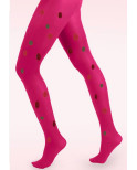 Collant opaque Fushia Pois multi Sakura