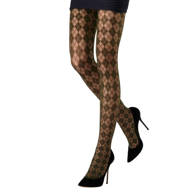 Collant Emilio Cavallini losanges Chics Mousse Collant Emilio Cavallini losanges Chics Mousse