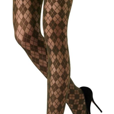 Collant Emilio Cavallini losanges Chics Mousse