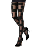 Collant Emilio Cavallini Cubes et Briques Noir
