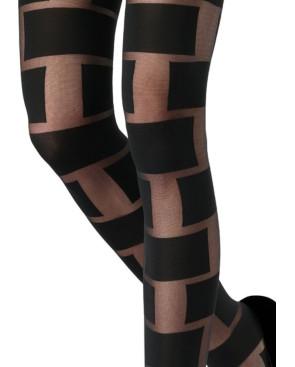 Collant Emilio Cavallini Cubes et Briques Noir