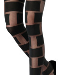 Collant Emilio Cavallini Cubes et Briques Noir