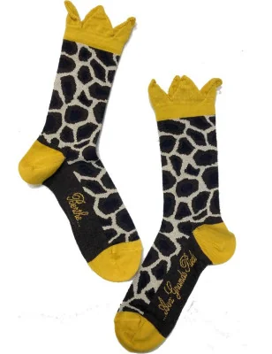 Chaussettes Berthe aux grands pieds Femme Hiver girafe courronnées