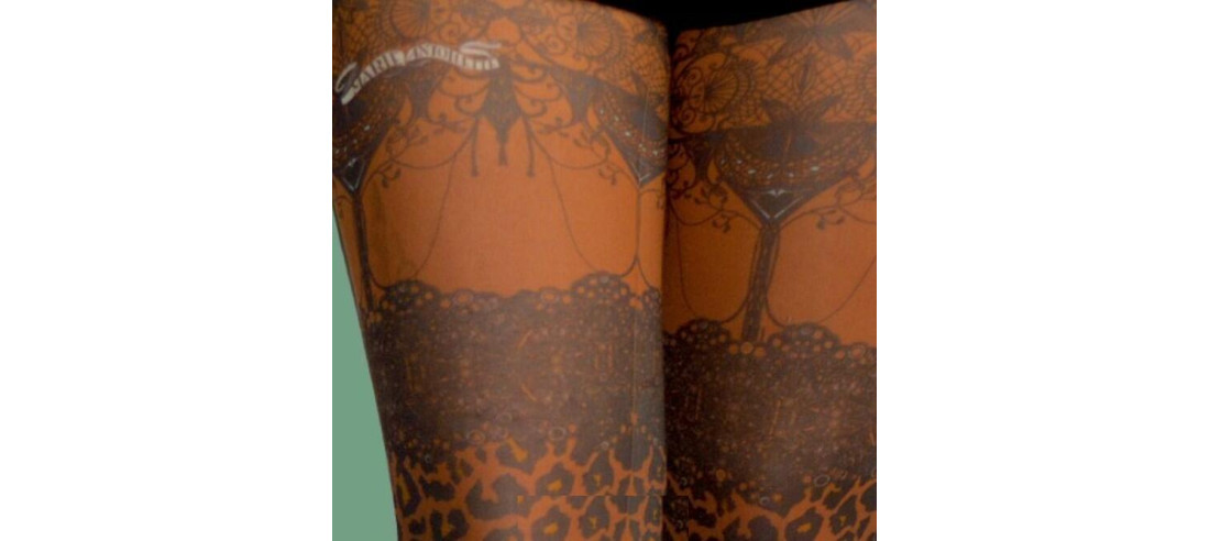 collant opaque imprimé peau de léopard délire maireantoilette