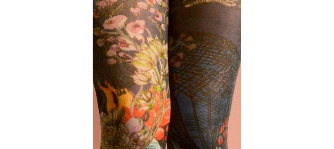 Collant imprimé la petite Siréne Marieantoilette détail haut