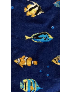 Chaussettes Fantaisie poissons ceinture de Corail 2