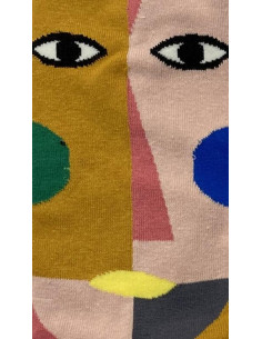Chaussettes Visage inspiration Picasso 2