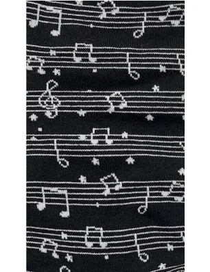 Chaussettes Noires Portées musicales et partitions
