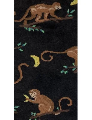 Chaussettes Fantaisie Chimpanzés sur un bananiers détail