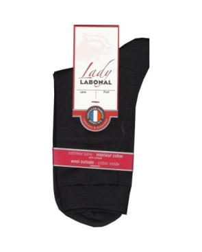  Chaussettes Labonal Laine intérieure coton noir