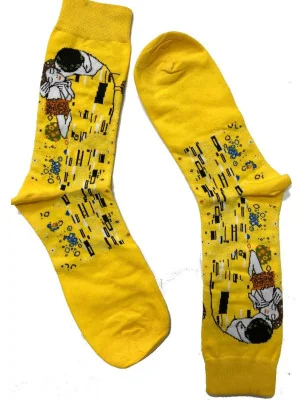 chaussettes Artistes Illustres Le baiser de Klimt