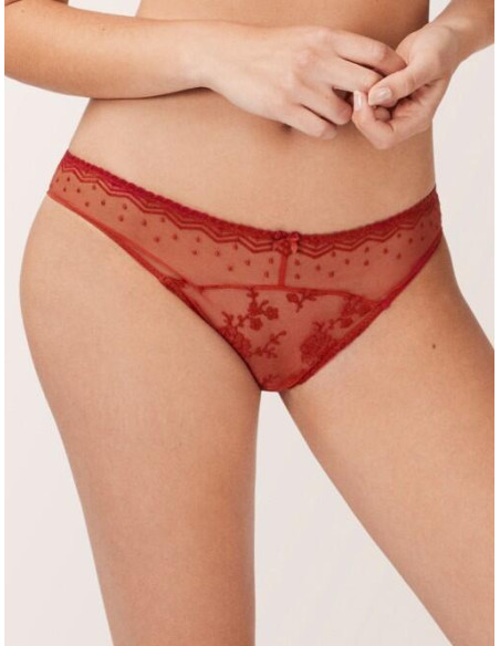 Slip Empreinte Ellen Toscan rouge 3211