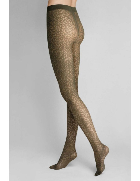 Collant Leopard Sauvage Hudson kaki