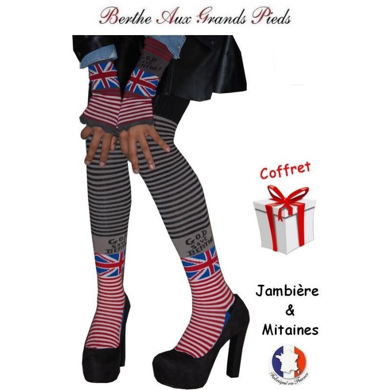 Jambière et mitaines Berthe aux grands Pieds god save Berthe