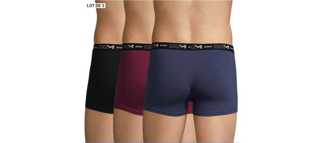 Boxer Dim Coton Pack 3 EcoSmart dos