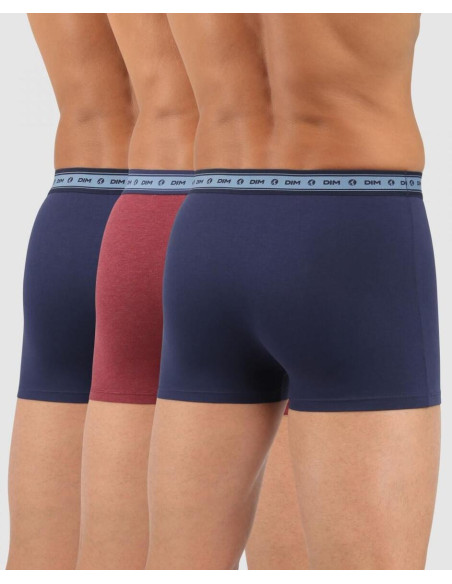 Boxer Dim Green Bio PAck  3 boxer en coton bio détail dos