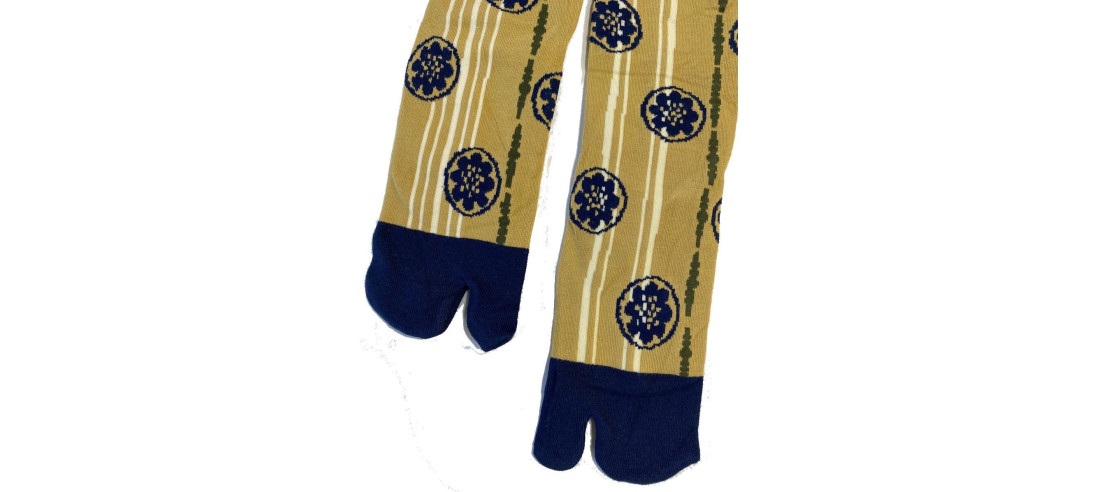 Chaussettes Japonaises Lotus Bleus