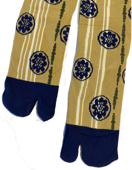 Chaussettes Japonaises Lotus Bleus