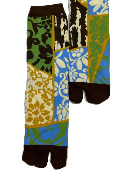 Chaussettes japonaises Patchwork végétal