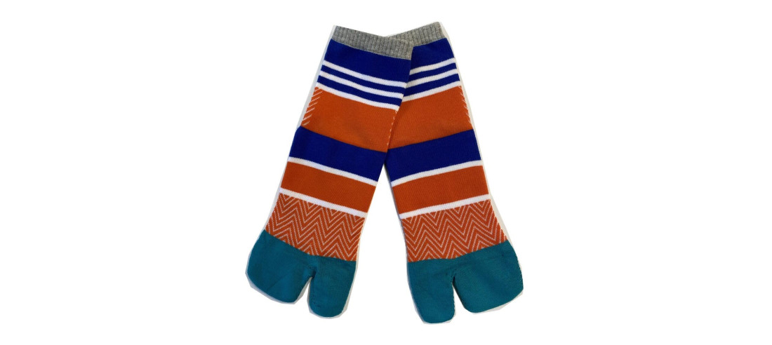 Chaussettes Japonaises vagues et striures