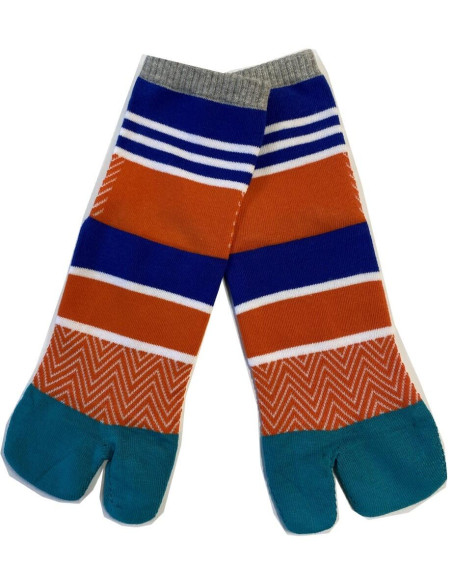 Chaussettes Japonaises vagues et striures
